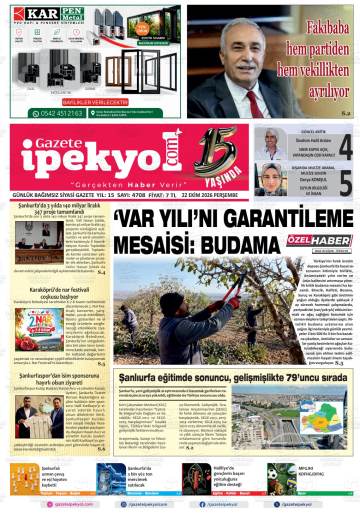 Gazete İpekyol gazetesi ilk sayfası