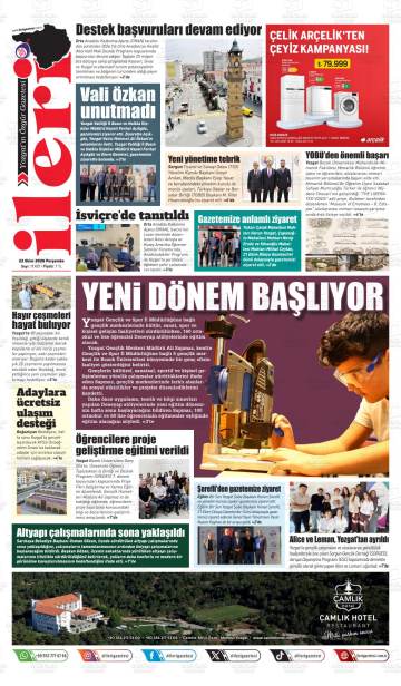 İleri gazetesi ilk sayfası