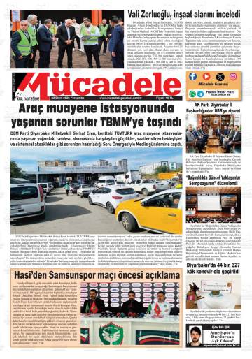 Mücadele gazetesi ilk sayfası
