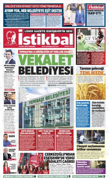 İstikbal gazetesi ilk sayfası