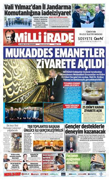 Milli İrade gazetesi ilk sayfası