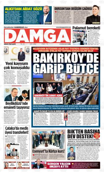 Damga gazetesi ilk sayfası