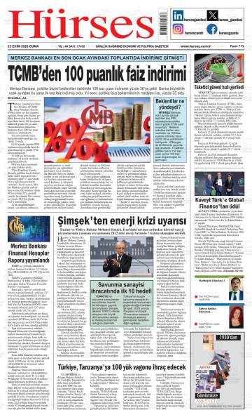 Hürses gazetesi ilk sayfası