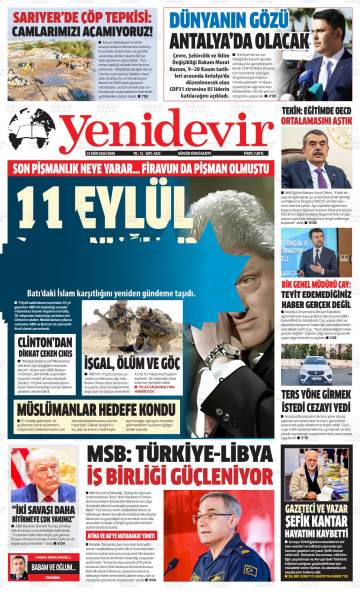 Yeni Devir gazetesi ilk sayfası
