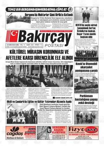Bakırçay Postası gazetesi ilk sayfası