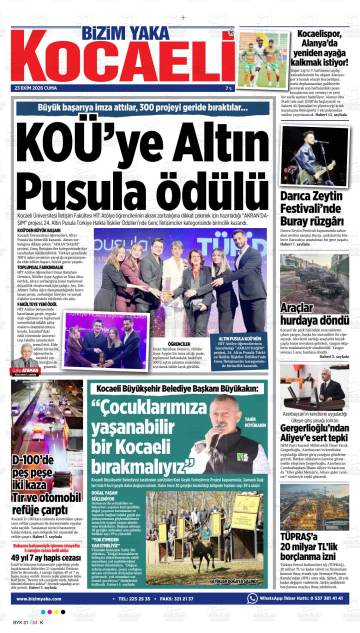 Bizim Yaka Kocaeli gazetesi ilk sayfası
