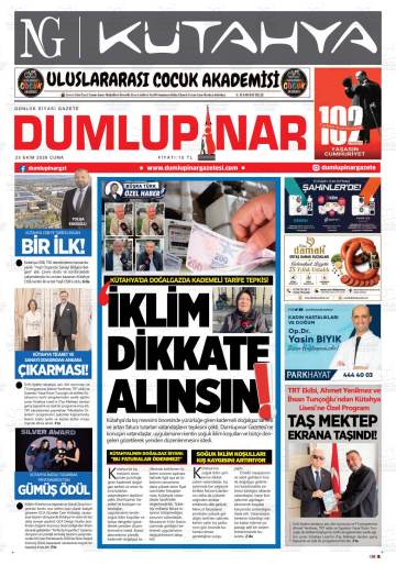 Dumlupınar gazetesi ilk sayfası