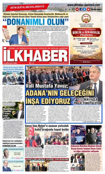 İlkhaber gazetesi ilk sayfası
