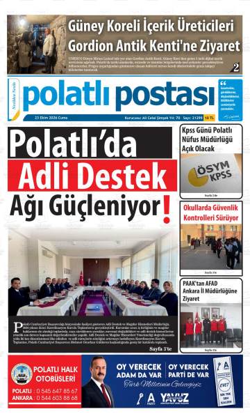 Polatlı Postası gazetesi ilk sayfası