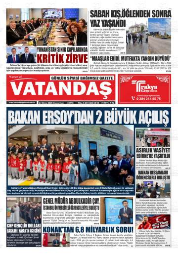 Vatandaş gazetesi ilk sayfası