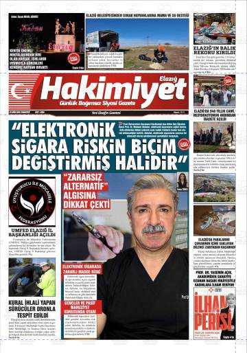 Elazığ Hakimiyet gazetesi ilk sayfası