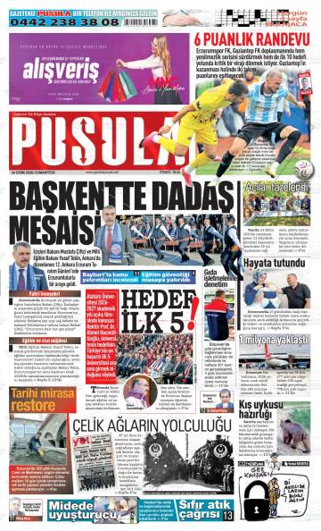 Pusula gazetesi ilk sayfası