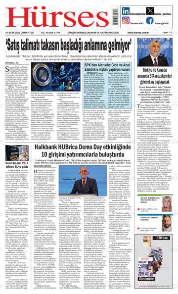 Hürses gazetesi ilk sayfası