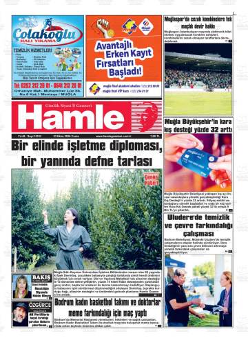 Hamle gazetesi ilk sayfası