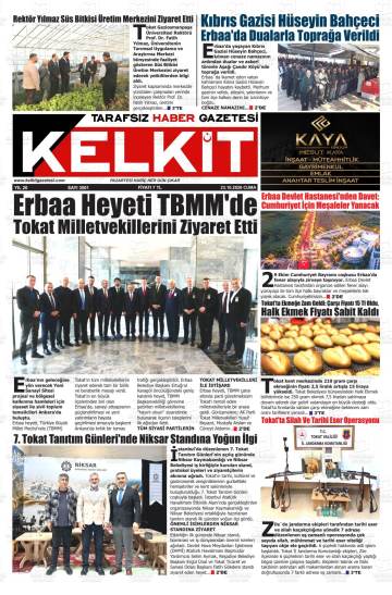 Kelkit gazetesi ilk sayfası