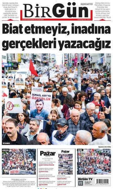 Birgün gazetesi ilk sayfası