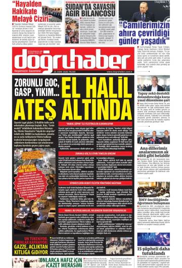 Doğru Haber gazetesi ilk sayfası