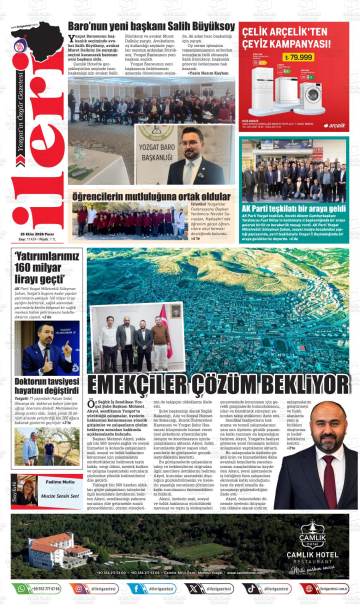 İleri gazetesi ilk sayfası