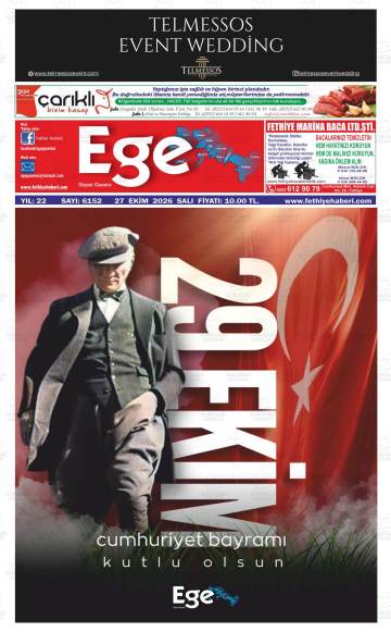 Ege gazetesi ilk sayfası