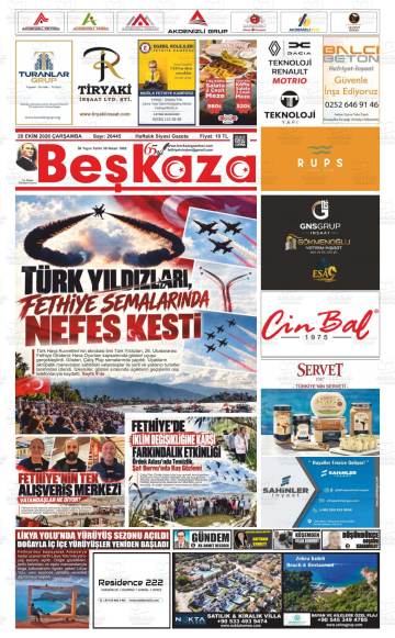 Beşkaza gazetesi ilk sayfası