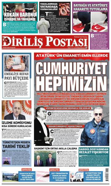 Diriliş Postası gazetesi ilk sayfası