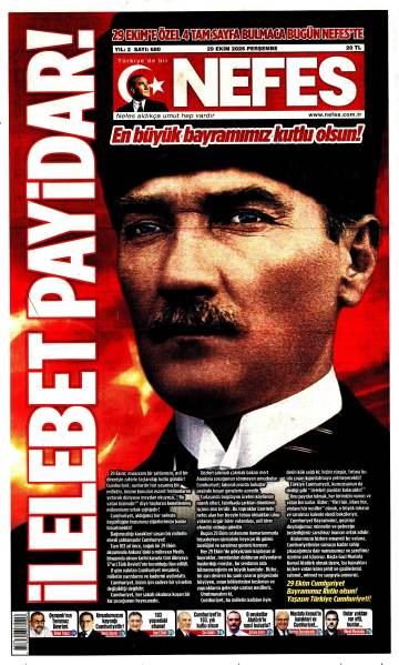 Nefes gazetesi ilk sayfası