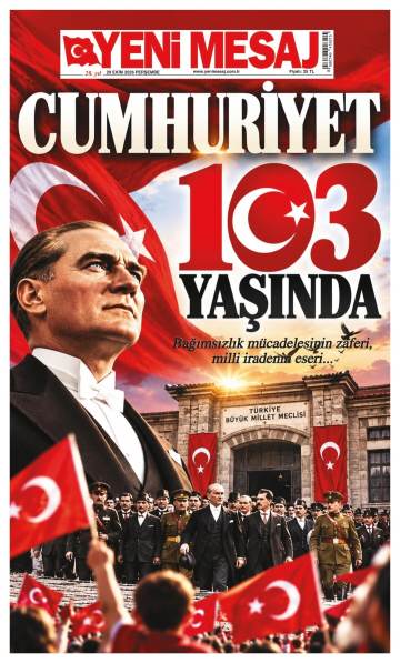 Yeni Mesaj gazetesi ilk sayfası