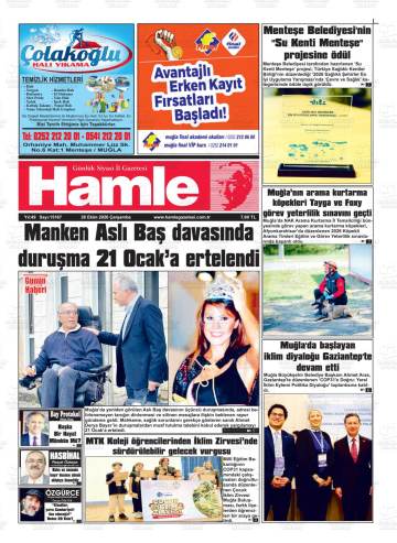 Hamle gazetesi ilk sayfası