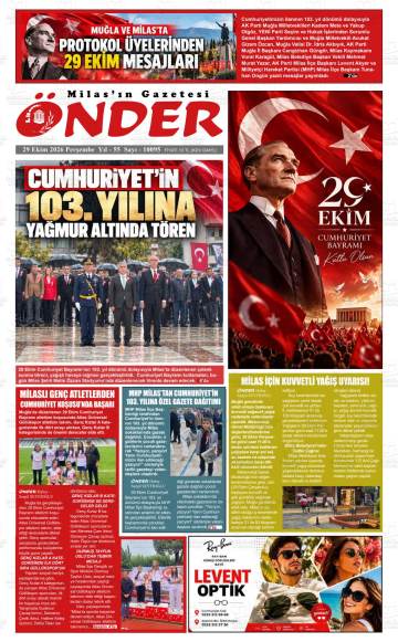 Önder gazetesi ilk sayfası