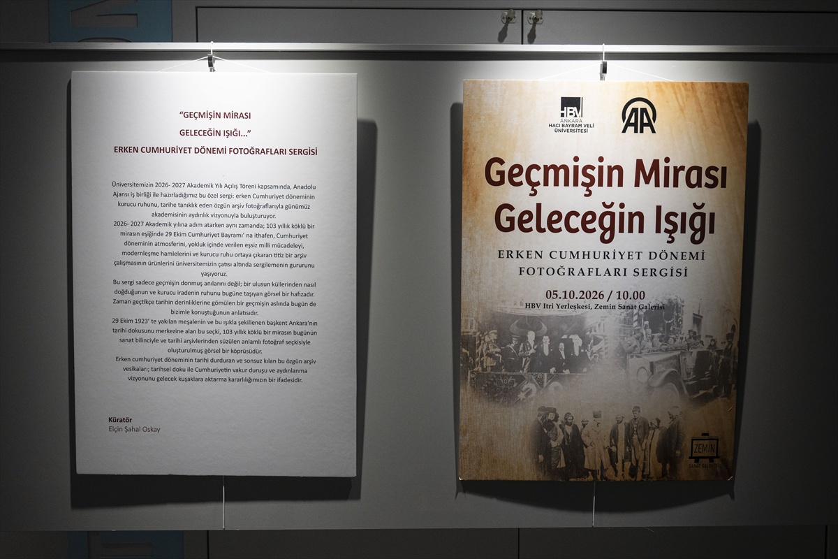 Ankara Hacı Bayram Veli Üniversitesinde AA arşivinden 53 fotoğraflık sergi açıldı