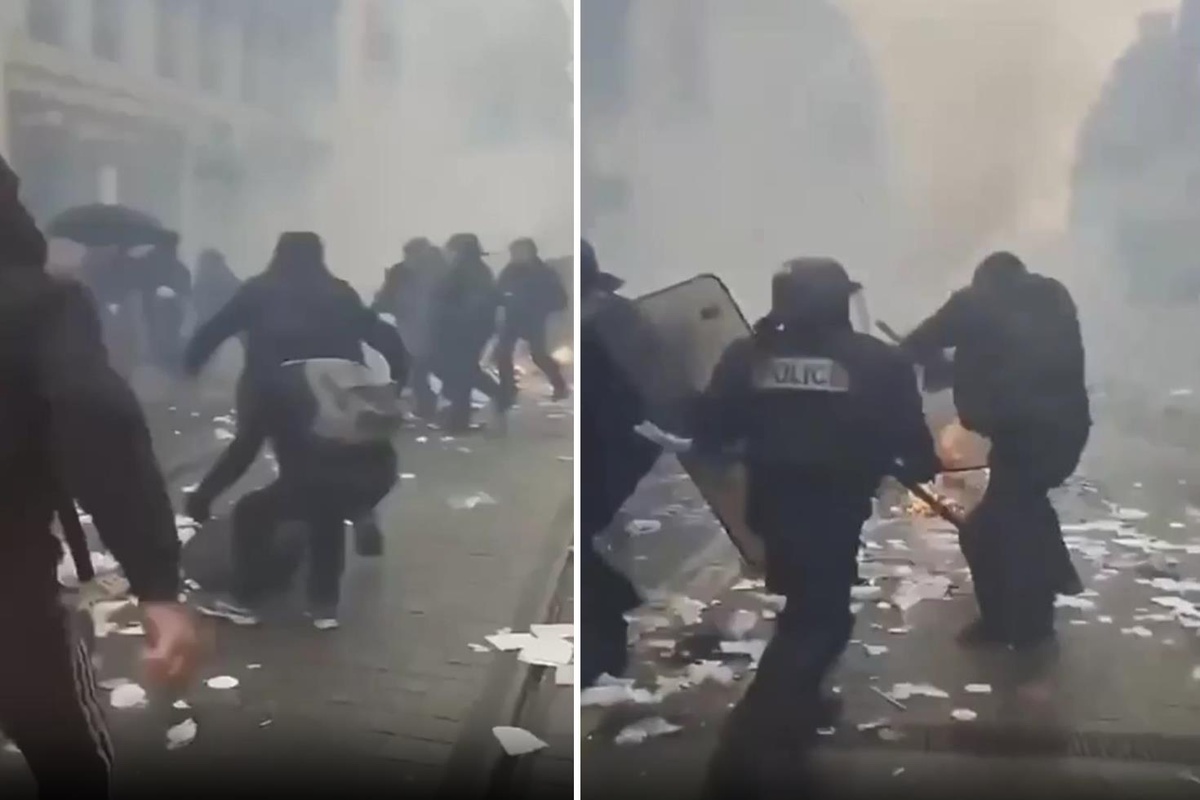 Fransa'da öğrenci eyleminde korkunç olay! Müdahale sırasında bomba patladı, 15 yaşındaki çocuk elini kaybetti