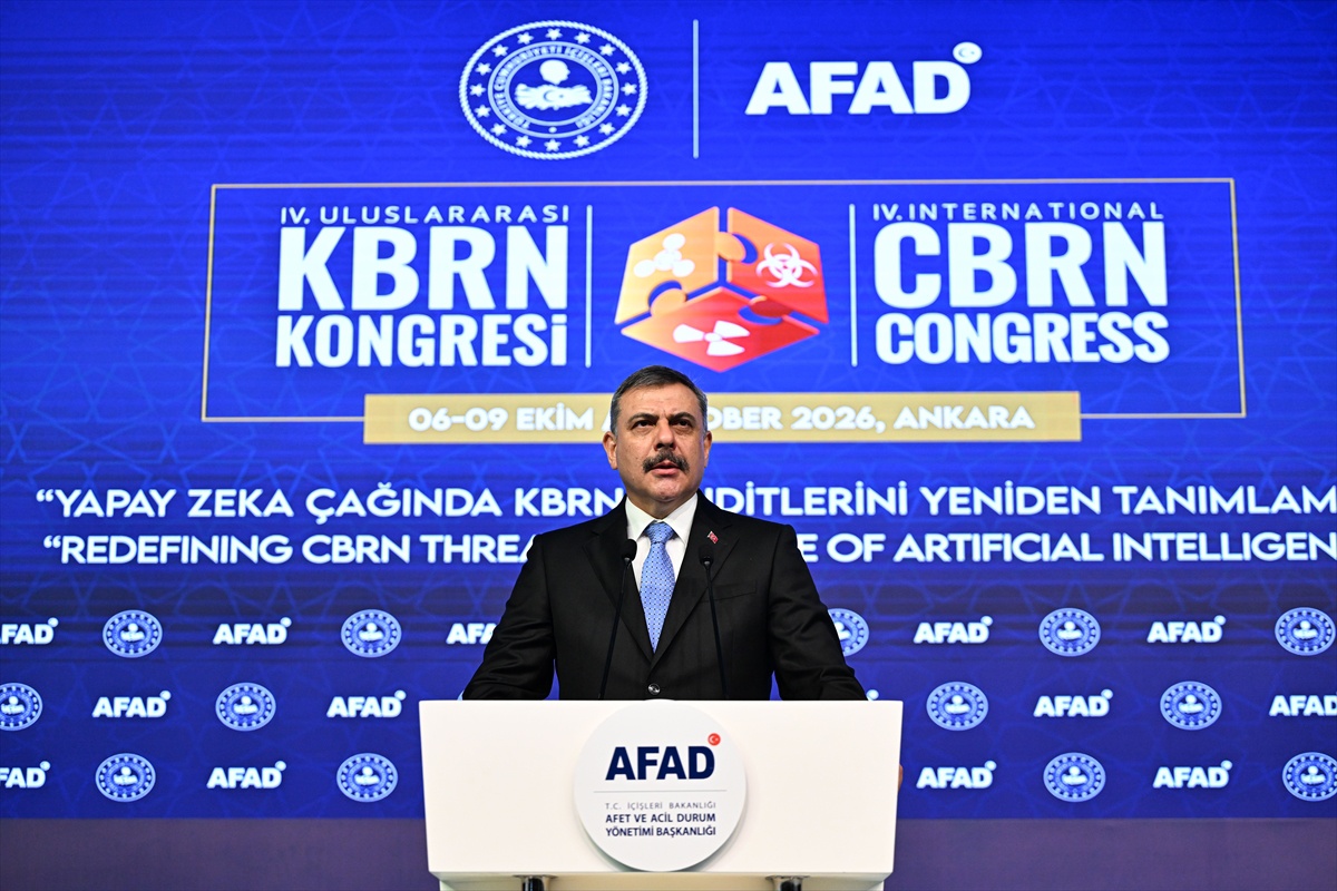 Bakan Çiftçi, 4. KBRN Kongresi'nde yapay zekayı güvenlikte kullandıklarını söyledi