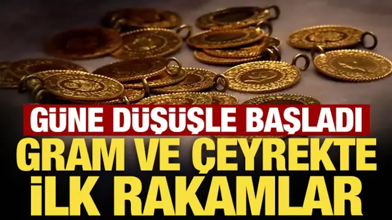Altın fiyatları güne düşüşle başladı: Gram ve çeyrekte ilk rakamlar