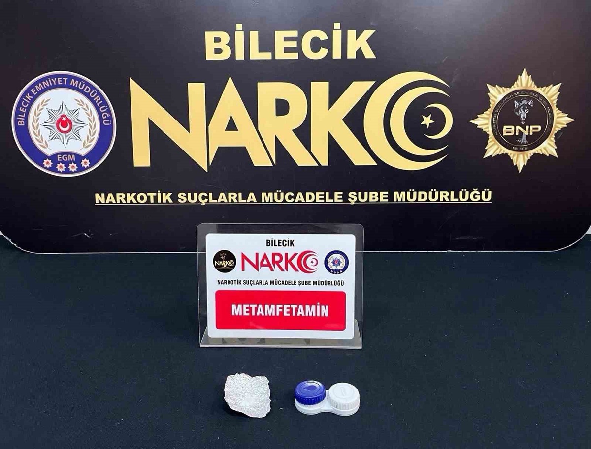 Bilecik'te narkotik ekipleri metamfetamin ele geçirdi, 1 şüpheli yakalandı