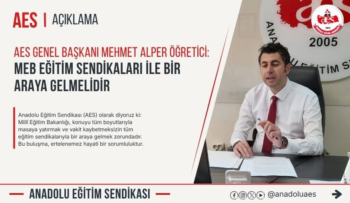 AES, okul saldırıları için MEB'i tüm eğitim sendikalarıyla acilen görüşmeye çağırdı