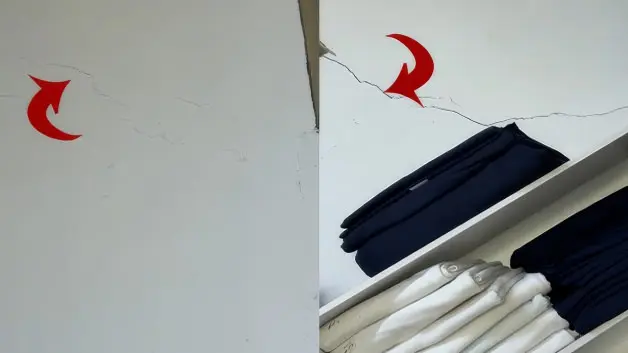 Göz göre göre gelen ihmal! Bina yıkılmadan önce çekilen görüntüler ortaya çıktı
