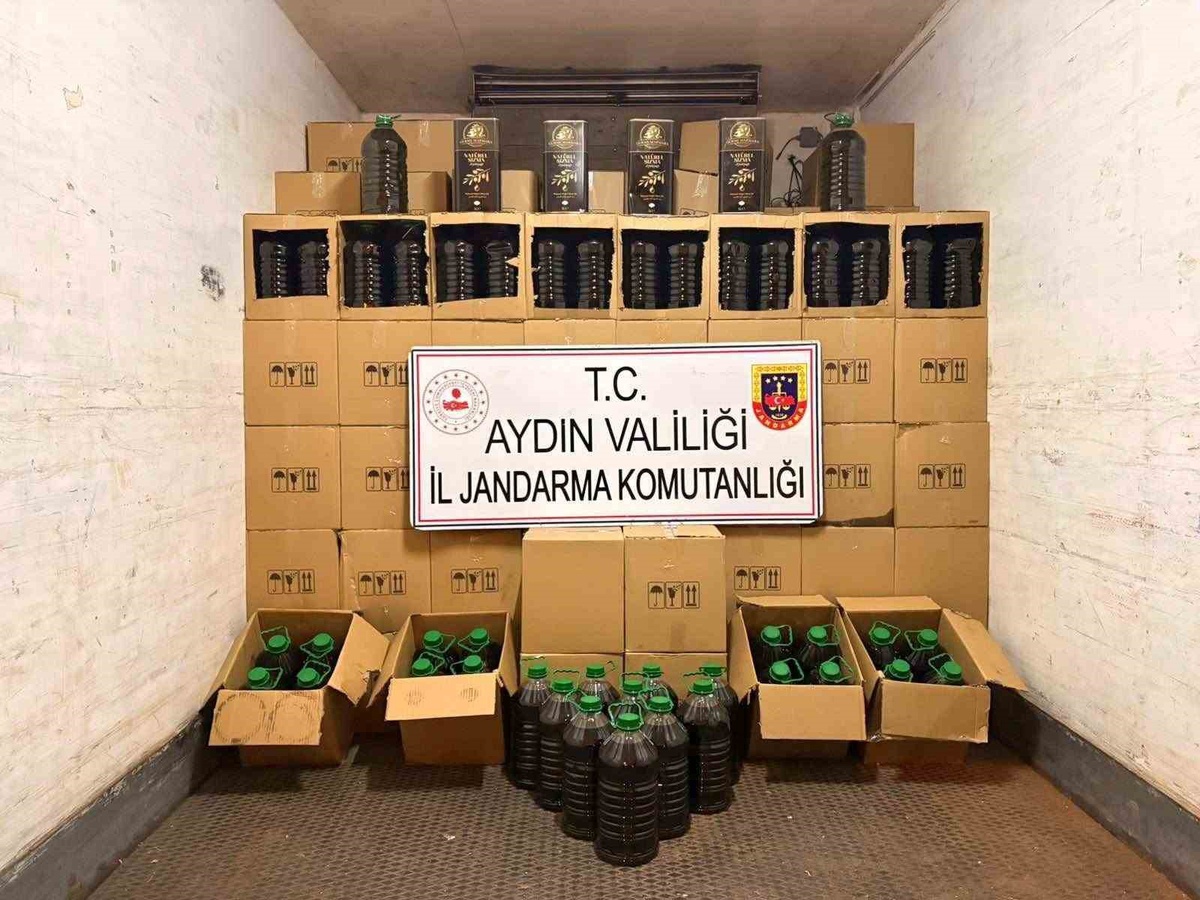 Aydın Köşk'te 5 bin 300 litre taklit zeytinyağı ele geçirildi, 2 şüpheli yakalandı