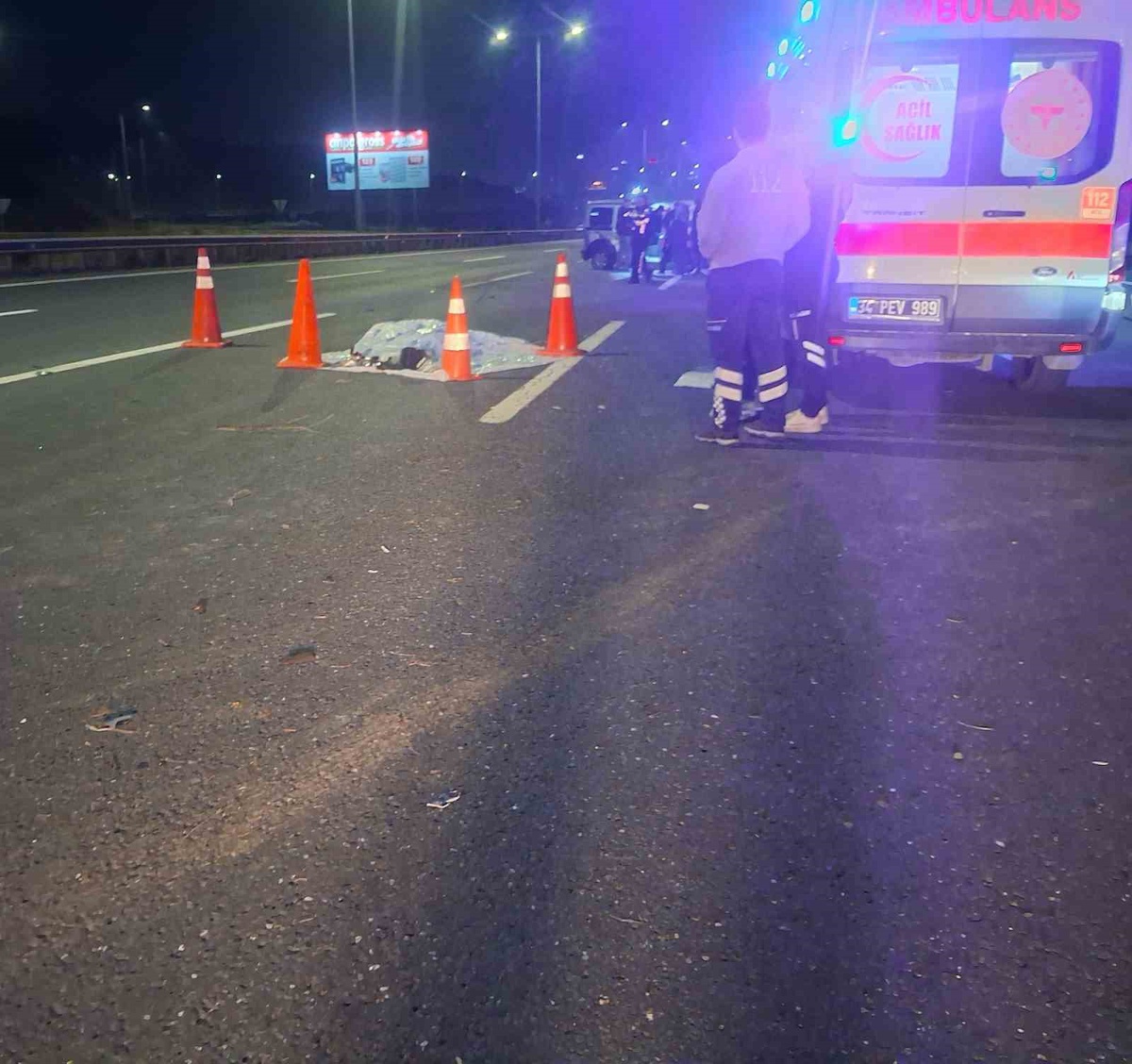Kuzey Marmara'da Başakşehir mevkiinde alkollü olduğu iddia edilen sürücü kazada öldü