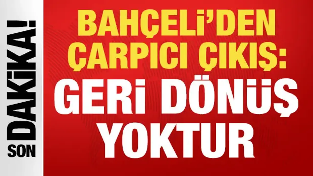 Bahçeli'den fon soruşturması çıkışı: Hukuki sonuç alınmadan suçlamalar yapılması yanlış