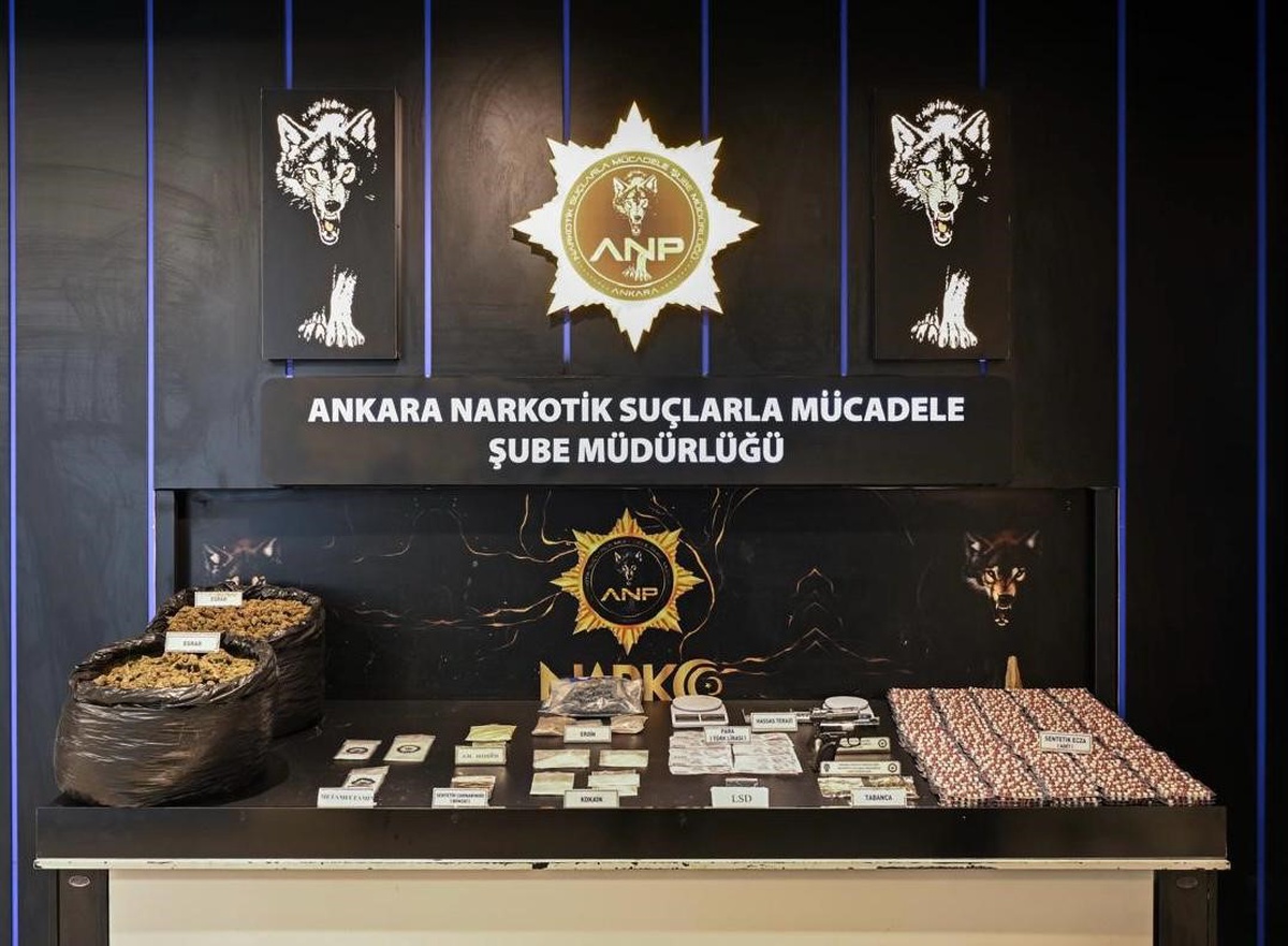 Ankara'da narkotik operasyonlarında gözaltına alınan 102 şüpheliden 43'ü tutuklandı