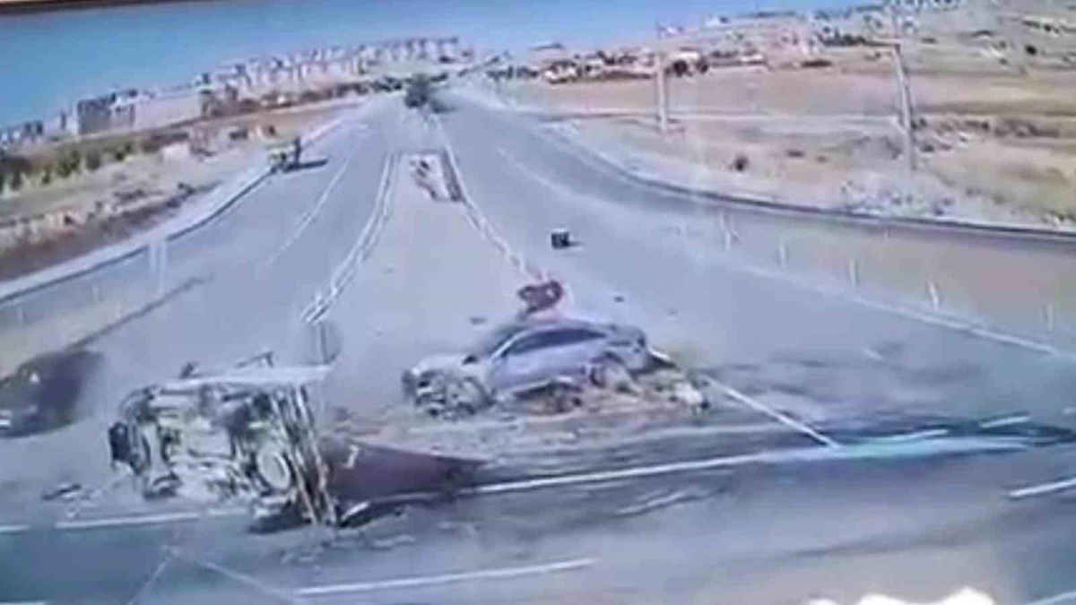MHP'li vekil Karakoç'un yaralandığı Afşin'deki kazanın görüntüleri ortaya çıktı