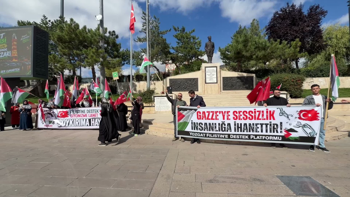 [BELEDIYE · Yozgat] Yozgat’ta Gazze’ye yapılan saldırılar protesto edildi
