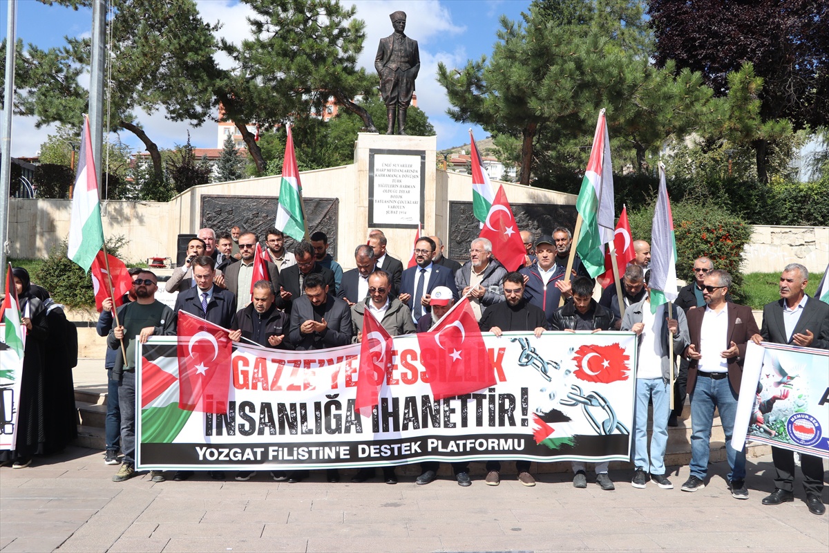 [BELEDIYE · Yozgat] Yozgat Filistin Platformu, Gazze saldırılarının 3. yılında protesto düzenledi