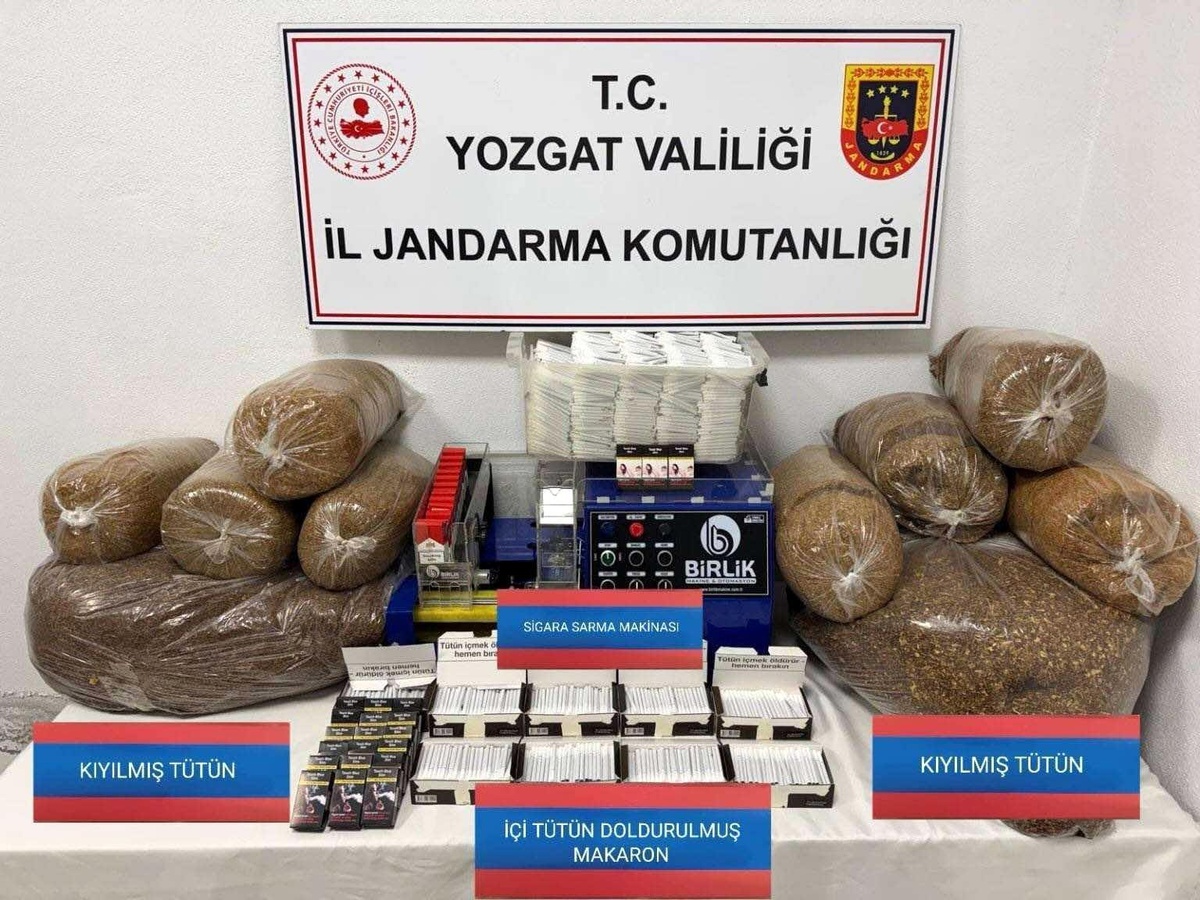 [BELEDIYE · Yozgat · Akdağmadeni] Yozgat'ta Jandarmadan Kaçak Tütün Operasyonu