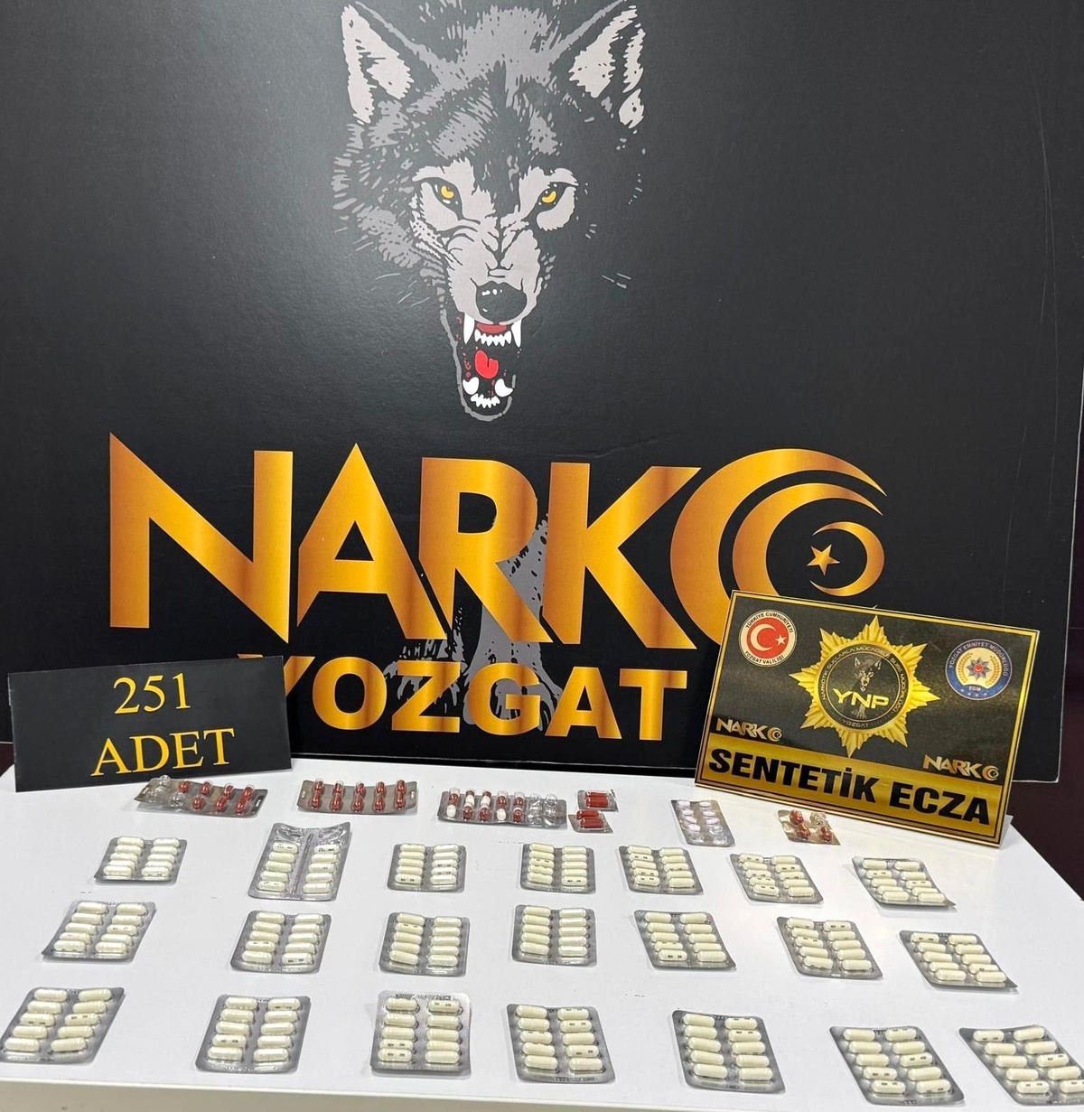 [BELEDIYE · Yozgat · Boğazlıyan] Yozgat'ta Uyuşturucu Operasyonu: 251 Sentetik Ecza Hap Ele Geçirildi