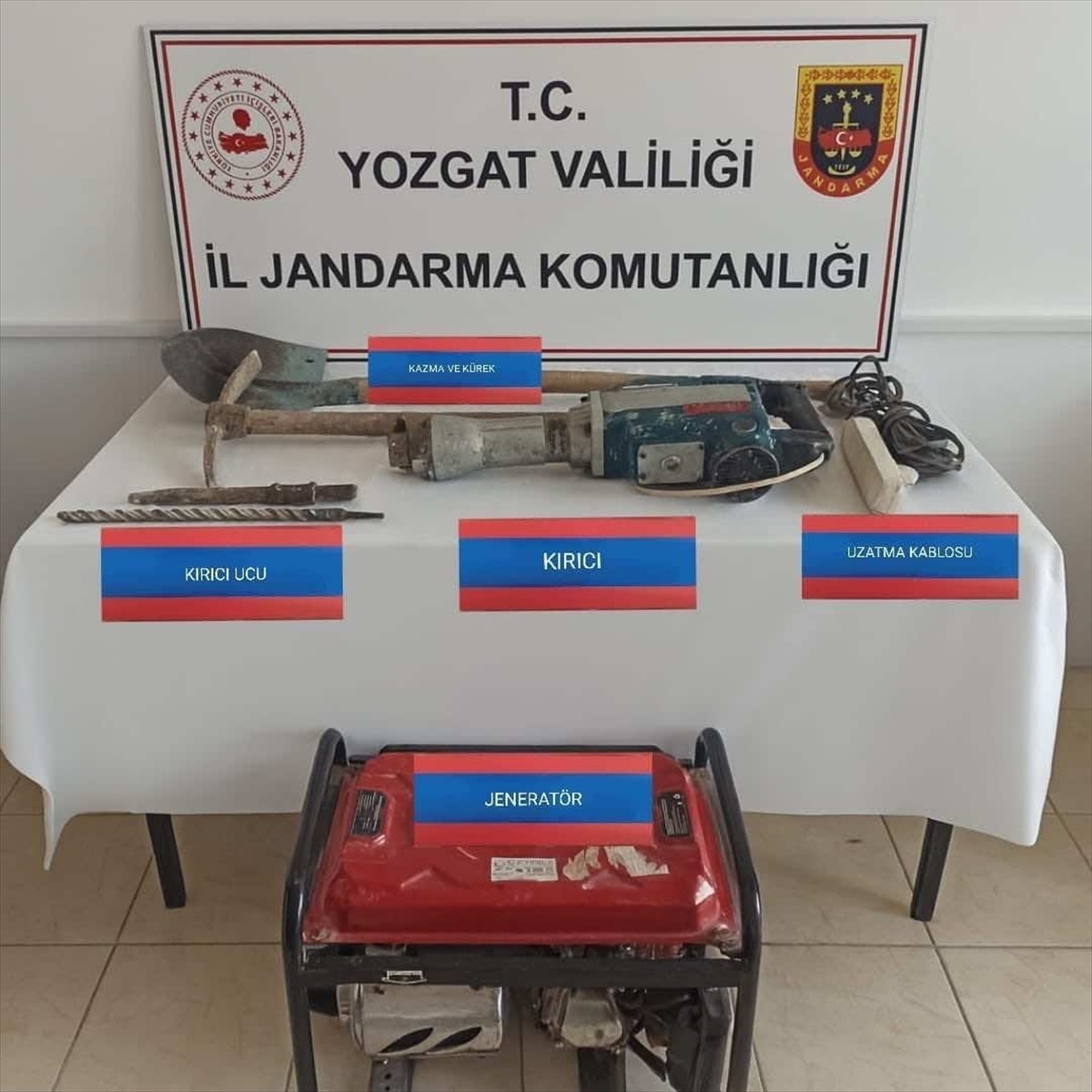[YEREL / KAMU · Yozgat · Çekerek] Yozgat'ta izinsiz kazı yapan 3 zanlı suçüstü yakalandı