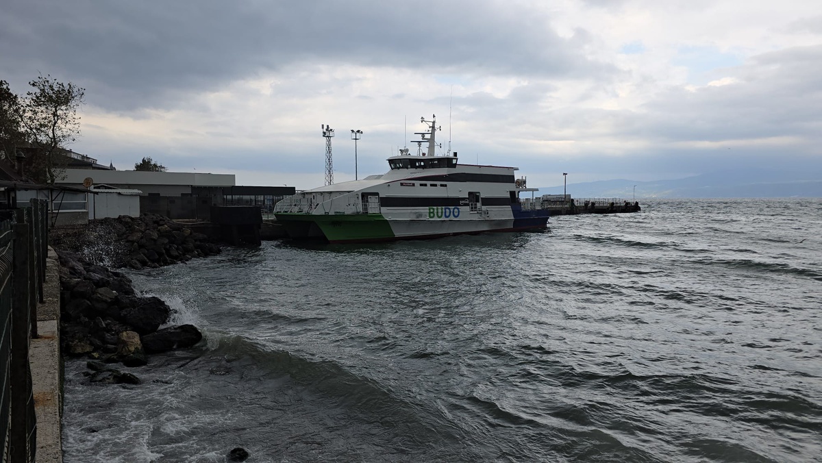 [YEREL / KAMU · Yalova · Armutlu] BUDO, olumsuz hava koşulları nedeniyle bugünkü 12 seferini iptal etti