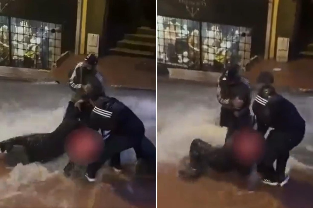 Beyoğlu’nda sel dehşeti! Kadın metrelerce sürüklendi, imdadına vatandaşlar yetişti