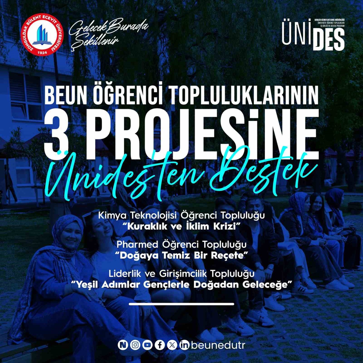 Zonguldak BEUN'un 3 Yerel Projesi ÜNİDES Çevre Çağrısında Destek Aldı