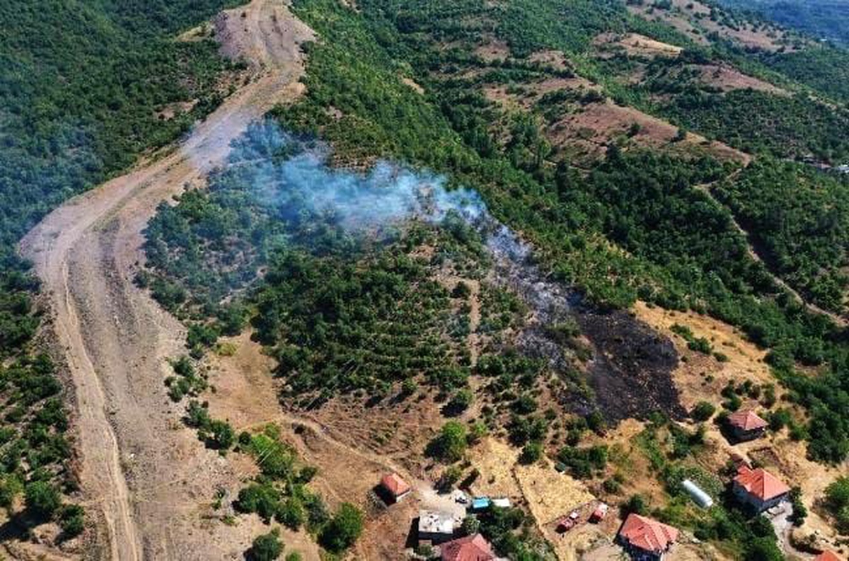 [YEREL / KAMU · Zonguldak · Çaycuma] Çaycuma'da Orman Yangını Yerleşim Alanlarına Yaklaştı